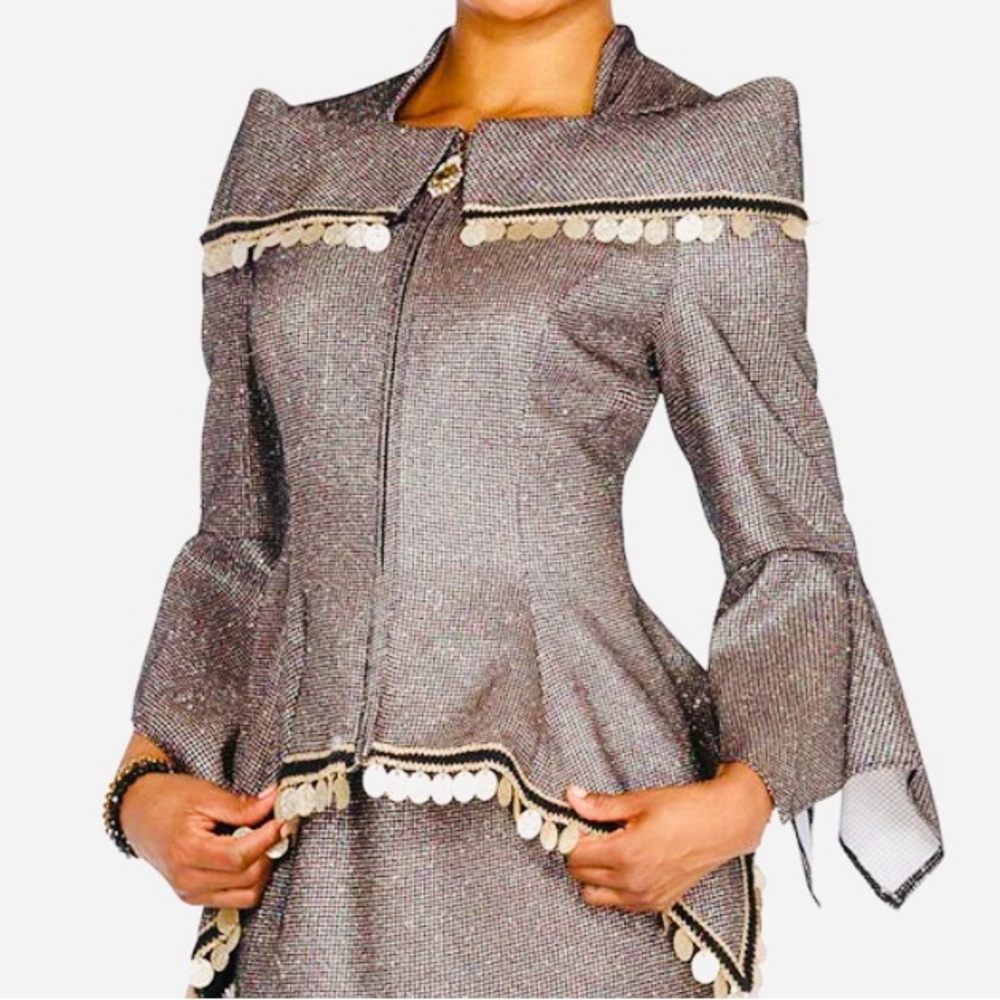 Champagne Italy Sparkling Zippered Luxury Jacket